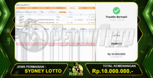 SDY JACKPOT BUKTI PETANITOTO