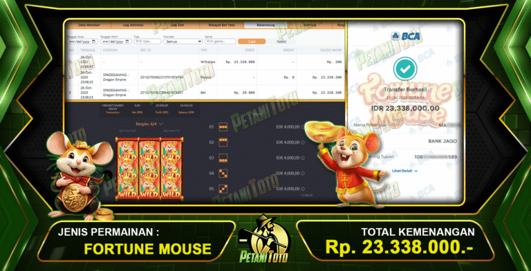 PGSOFT FORTUNE MOUSE PETANITOTO