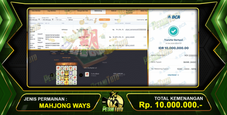 TETAP GACOR MAHJONG PETANITOTO