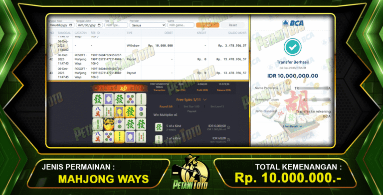 JACKPOT SLOT DI PETANITOTO