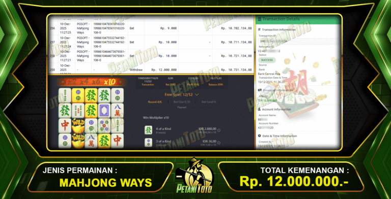 MENANG MAHJONG WAYS PETANITOTO