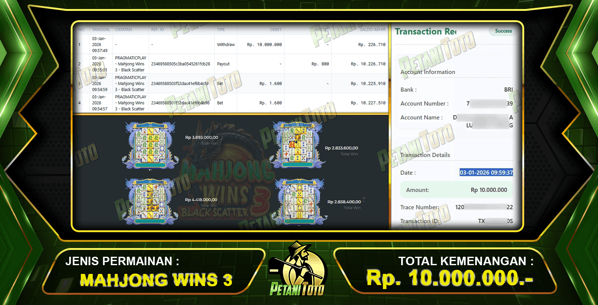 WIN MAHJONG WINS PETANITOTO