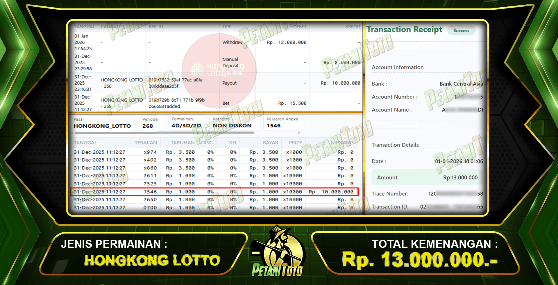 PETANITOTO GACOR LANGSUNG LUNAS