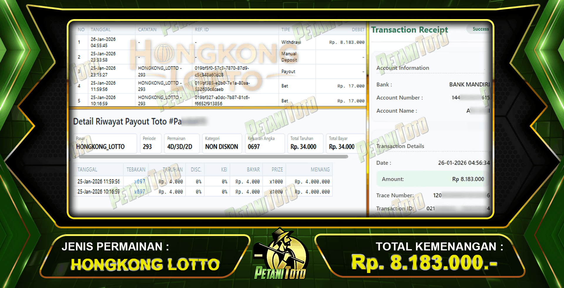 SELALU PUAS HONGKONG PETANITOTO