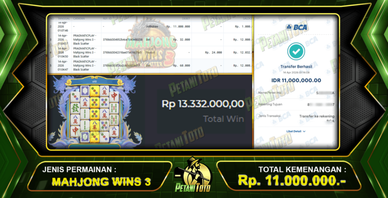 ANTAR CUAN MAHJONG PETANITOTO