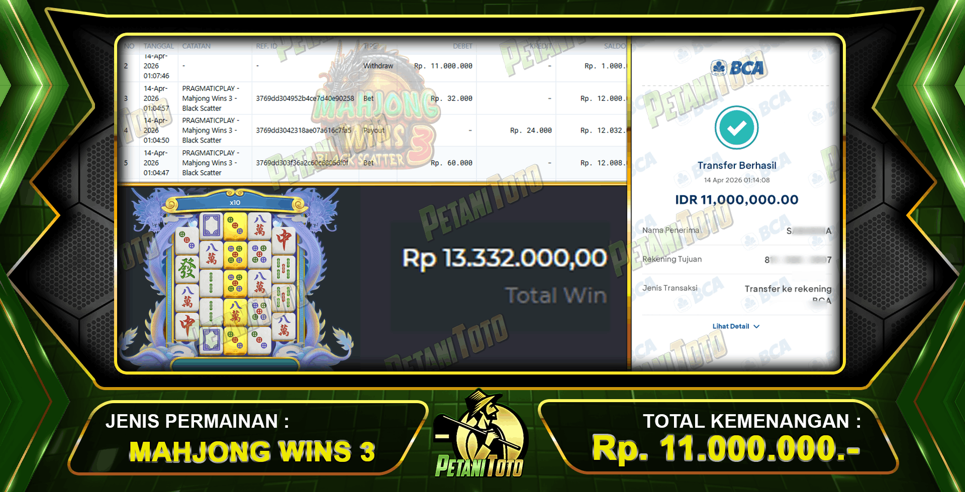 ANTAR CUAN MAHJONG PETANITOTO