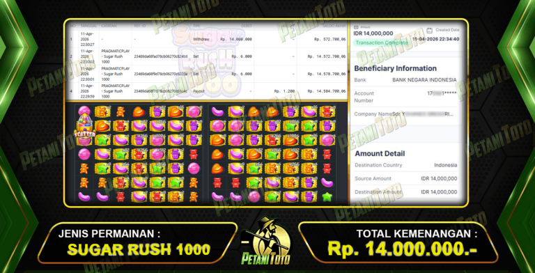 CUAN SUGAR RUSH PETANITOTO