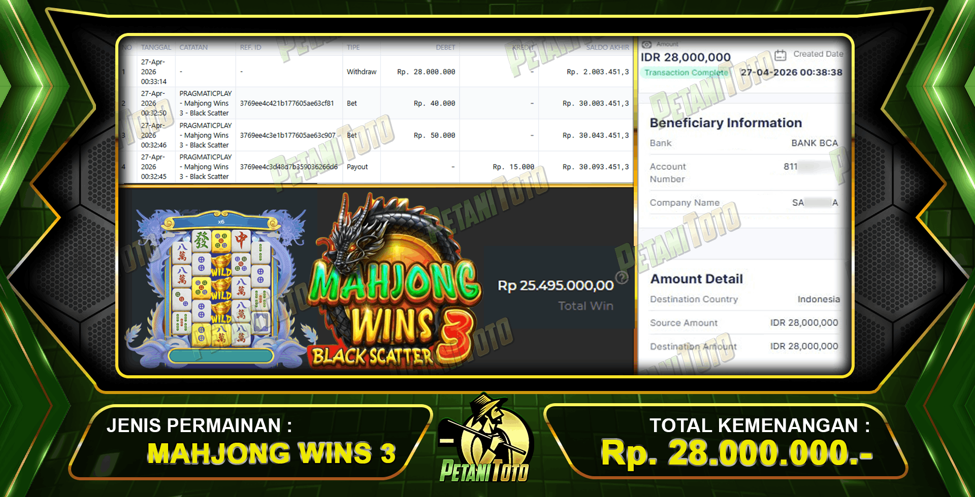 HOKI SLOT MAHJONG PETANITOTO