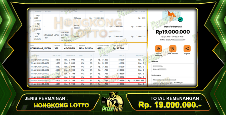TEMBUS TOGEL HONGKONG PETANITOTO