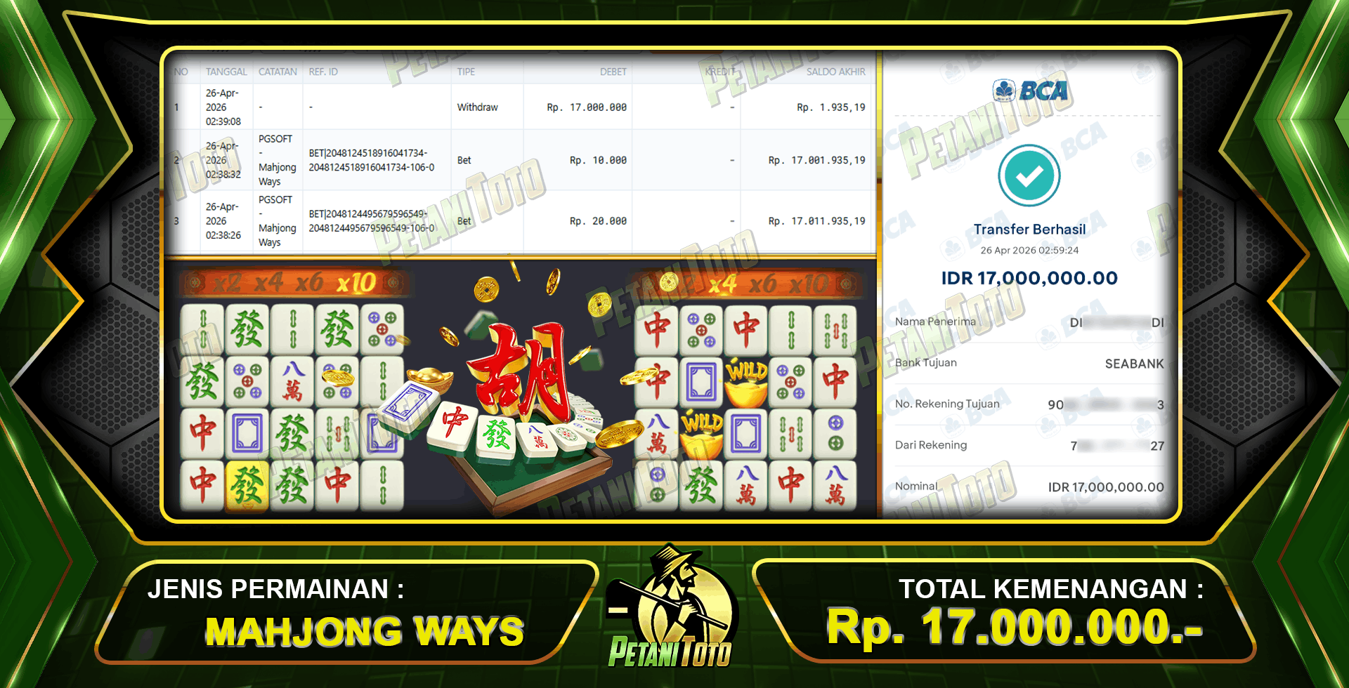 TERBUKTI MAHJONG WAYS PETANITOTO