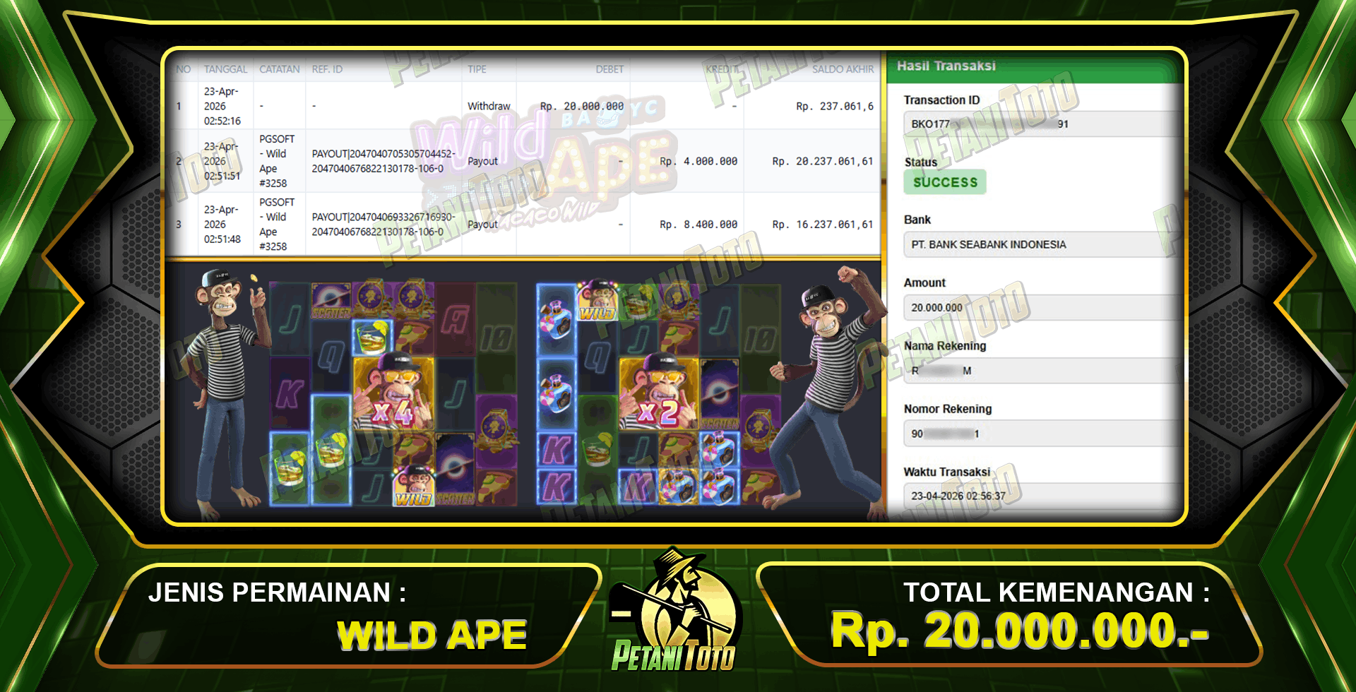 JACKPOT SLOT WILD PETANITOTO